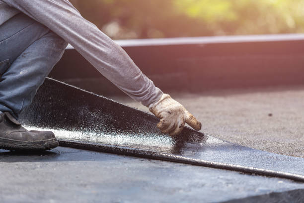 Professional Basement Waterproofing technician working in Burnettsville, IN